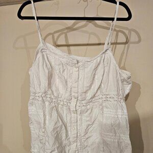 Old Navy White Half-Top - XXL